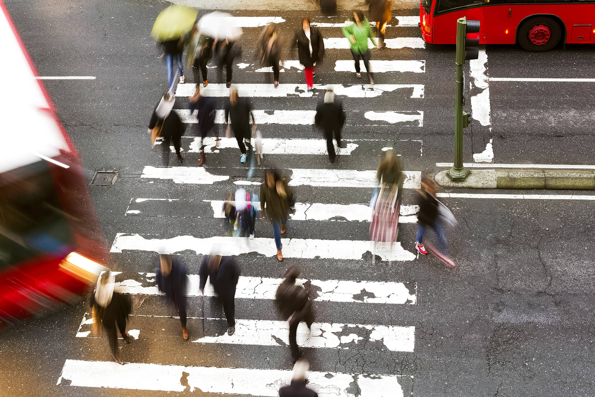 Crosswalk accident. Pedestrian walk crossing - Stock